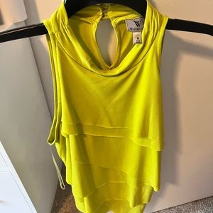 Womens bright green top. Size medium